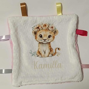 Szundikendő, rongyi, nyunyóka névvel mintával  - Meska.hu