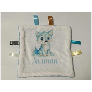 Szundikendő, rongyi, nyunyóka névvel mintával  - Meska.hu