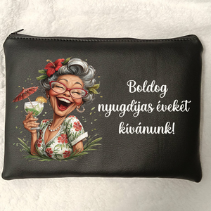  Textilbőr nyugdíjas búcsúzó neszesszer neszi, Táska & Tok, Neszesszer, Varrás, MESKA