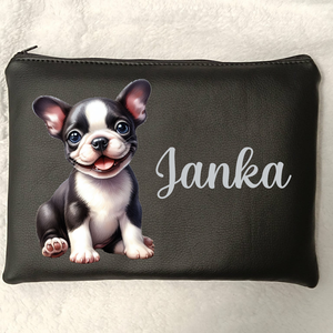 Textilbőr bulldog mintás neszesszer neszi, Táska & Tok, Neszesszer, Varrás, MESKA