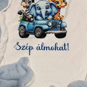 Nyomott mintás 2 rétegű soft babapléd, babatakaró egyedi névvel és mintával  - Meska.hu