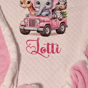 Nyomott mintás 2 rétegű soft babapléd, babatakaró egyedi névvel és mintával  - otthon & életmód - babaszoba, gyerekszoba - babatakaró, gyerek pléd - Meska.hu