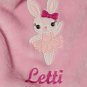 Soft babapléd, babatakaró egyedi, névvel és mintával hímezve, Otthon & Életmód, Babaszoba, gyerekszoba, Babatakaró, gyerek pléd, Hímzés, Varrás, MESKA