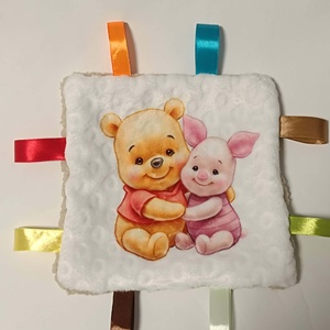 Szundikendő, rongyi, nyunyóka névvel mintával  - játék & sport - 3 éves kor alattiaknak - alvóka & rongyi - Meska.hu