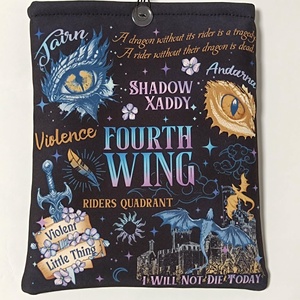 Negyedik szárny mintás egyedi könyvtok  - Meska.hu