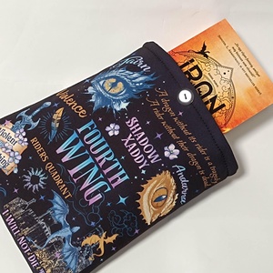 Negyedik szárny mintás egyedi könyvtok  - könyv & zene - könyvtok - Meska.hu