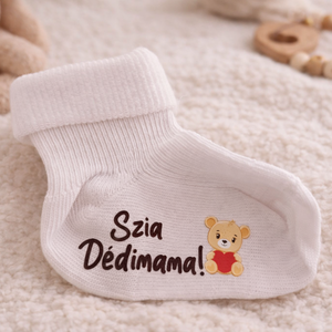 Baba bejelentő zokni - Meska.hu