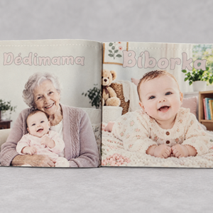 Fényképes baba textilkönyv - baba - mama - baba játékok - textilkönyv & babakönyv - Meska.hu