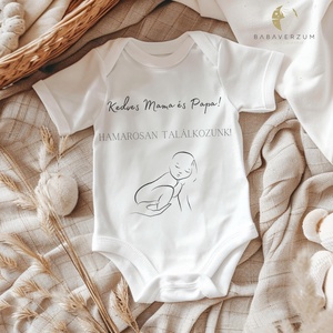 Bababejelentő body egyedi szöveggel!, Ruha & Divat, Babaruha & Gyerekruha, Body, , MESKA