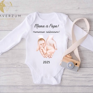 Bababejelentő body egyedi szöveggel!, Ruha & Divat, Babaruha & Gyerekruha, Body, , MESKA