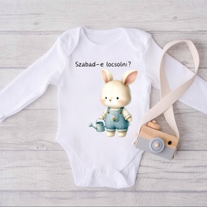 Szabad-e locsolni, egyedi body cuki mintával, Ruha & Divat, Gyerekruha, Baba body, , MESKA