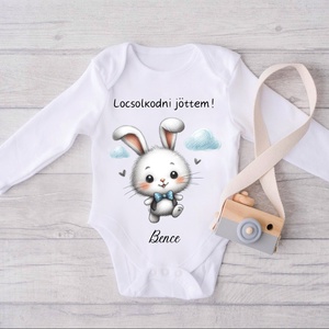 Locsolkodni jöttem, névre szóló  body, cuki mintával, Ruha & Divat, Babaruha & Gyerekruha, Body, , MESKA