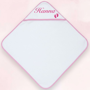 Egyedi, névre szóló baba kapucnis törölköző - baba - mama - pelenkázó, babafürdető kellékek - baba törölköző - Meska.hu