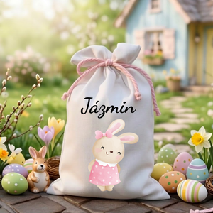 Névre szóló húsvéti tojásgyűjtő zsák , Ünnepi díszek, dekorációk, Húsvéti díszek és dekorációk, Húsvéti tojástartó, , MESKA