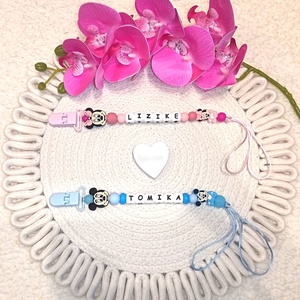 Egyedi. névre szóló cumilánc - 5 betűs - Meska.hu