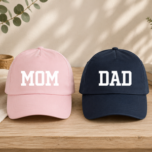 MOM - DAD páros sapka - Egyedi felirattal - Meska.hu