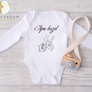 Apa leszel bababejelentő body mintával - Meska.hu