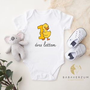 1 éves lettem szülinapos bababody, hosszú/ rövid ujjú  - Meska.hu