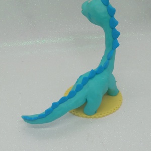 Blublu Dínó Egyedi Örök Tortadísz  - otthon & életmód - konyhafelszerelés, tálalás - sütés, főzés - sütidísz - Meska.hu