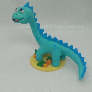 Blublu Dínó Egyedi Örök Tortadísz  - otthon & életmód - konyhafelszerelés, tálalás - sütés, főzés - sütidísz - Meska.hu