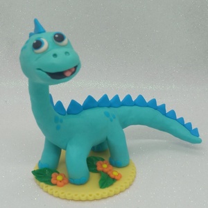 Blublu Dínó Egyedi Örök Tortadísz  - otthon & életmód - konyhafelszerelés, tálalás - sütés, főzés - sütidísz - Meska.hu