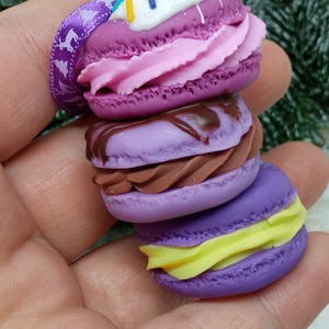 Macaron torony Karácsonyfadísz gyermekbarát karácsonyfadísz, karácsonyi dekor  - karácsony - karácsonyi lakásdekoráció - karácsonyfadíszek - Meska.hu