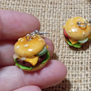 Marha Burger  fülbevaló  - ékszer - fülbevaló - lógó fülbevaló - Meska.hu