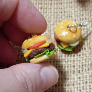 Marha Burger  fülbevaló  - ékszer - fülbevaló - lógó fülbevaló - Meska.hu
