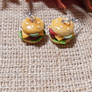 Marha Burger  fülbevaló  - ékszer - fülbevaló - lógó fülbevaló - Meska.hu