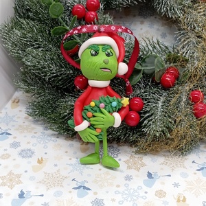 Grinch Karácsonyfadísz grincs - karácsony - karácsonyi lakásdekoráció - karácsonyfadíszek - Meska.hu