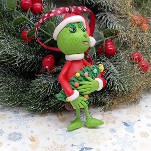 Grinch Karácsonyfadísz grincs - karácsony - karácsonyi lakásdekoráció - karácsonyfadíszek - Meska.hu