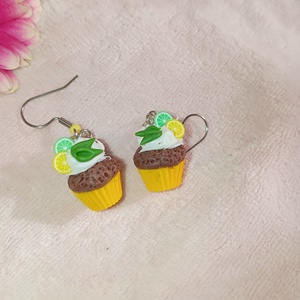 Citrusos Muffin fülbevaló  - ékszer - fülbevaló - lógó fülbevaló - Meska.hu