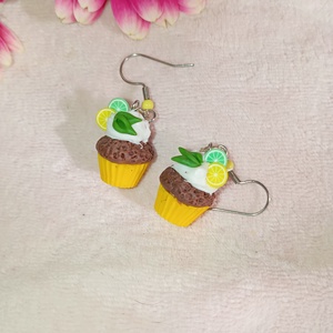Citrusos Muffin fülbevaló  - ékszer - fülbevaló - lógó fülbevaló - Meska.hu