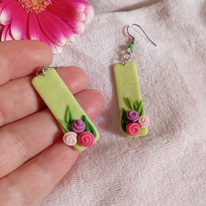Virágom virágom fülbevaló  - ékszer - fülbevaló - lógó fülbevaló - Meska.hu