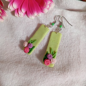 Virágom virágom fülbevaló  - ékszer - fülbevaló - lógó fülbevaló - Meska.hu