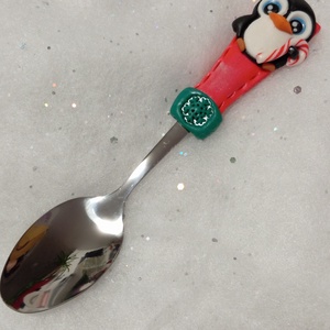 Pingvines teáskanál kávéskanál - otthon & életmód - konyhafelszerelés, tálalás - tálalás - bögre & csésze - Meska.hu