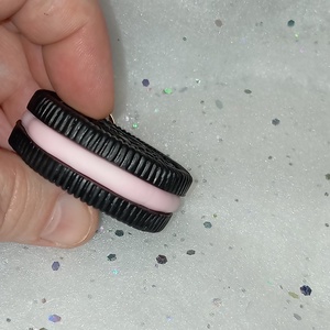 Oreo keksz kulcstartó  - táska & tok - kulcstartó & táskadísz - kulcstartó - Meska.hu