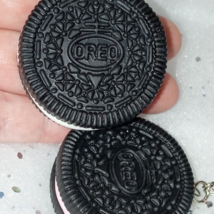 Oreo keksz kulcstartó  - táska & tok - kulcstartó & táskadísz - kulcstartó - Meska.hu