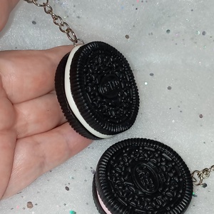 Oreo keksz kulcstartó  - táska & tok - kulcstartó & táskadísz - kulcstartó - Meska.hu