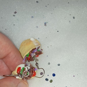 Gyros fülbevaló  - ékszer - fülbevaló - lógó fülbevaló - Meska.hu