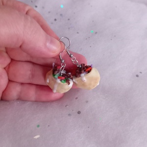 Gyros fülbevaló  - ékszer - fülbevaló - lógó fülbevaló - Meska.hu