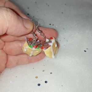 Gyros fülbevaló  - ékszer - fülbevaló - lógó fülbevaló - Meska.hu