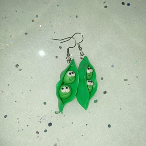 Igazi cukorborsó fülbevaló , Ékszer, Fülbevaló, Lógó fülbevaló, Gyurma, Ékszerkészítés, MESKA