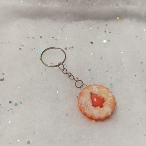 Karácsonyi linzer kulcstartó  - táska & tok - kulcstartó & táskadísz - kulcstartó - Meska.hu