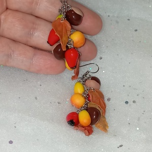 Igazi ősz fülbevaló  - ékszer - fülbevaló - lógó fülbevaló - Meska.hu