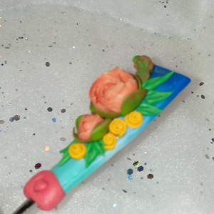 Virágos  kávéskanál teáskanál  - otthon & életmód - konyhafelszerelés, tálalás - tálalás - bögre & csésze - Meska.hu