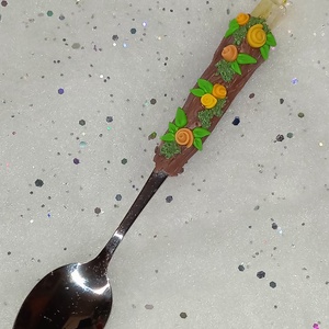 Tündérkék kártya  kávéskanál teáskanál  - otthon & életmód - konyhafelszerelés, tálalás - tálalás - bögre & csésze - Meska.hu