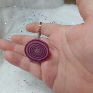 Egy fél Lila hagyma  kulcstartó  - táska & tok - kulcstartó & táskadísz - kulcstartó - Meska.hu