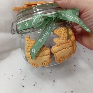 Nagy Karácsonyi Nasis - Cukorkás üveg  - otthon & életmód - konyhafelszerelés, tálalás - flaska, csatos üveg - Meska.hu