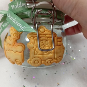 Nagy Karácsonyi Nasis - Cukorkás üveg  - otthon & életmód - konyhafelszerelés, tálalás - flaska, csatos üveg - Meska.hu